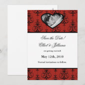 5時間365日の写真の保存婚約発表 招待状 (正面/裏面)