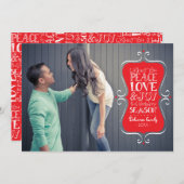 5時間365日の平和、愛と喜びのフォトカード シーズンカード (正面/裏面)