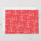 5時間365日の平和、愛と喜びのフォトカード シーズンカード (裏面)