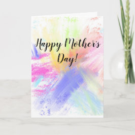 5時間365日の抽象芸術・マザーズ・デイ・カード カード