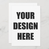 5時間365日の招待カスタムデザインプリント 招待状 (正面/裏面)