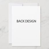 5時間365日の招待カスタムフロントバックプリント 招待状 (裏面)