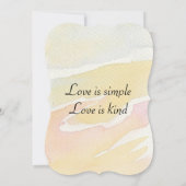 5時間365日の招待ブラケットの結婚式シンプル 招待状 (裏面)