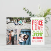 5時間365日、フォトピース、ラブ&ジョイフォトカード（3枚） シーズンカード (スタンド正面)