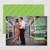 5時間365日、1枚のフォトピース、愛と喜びのフォトカード シーズンカード (正面/裏面)