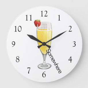 5時/5時/ミモサ ラージ壁時計