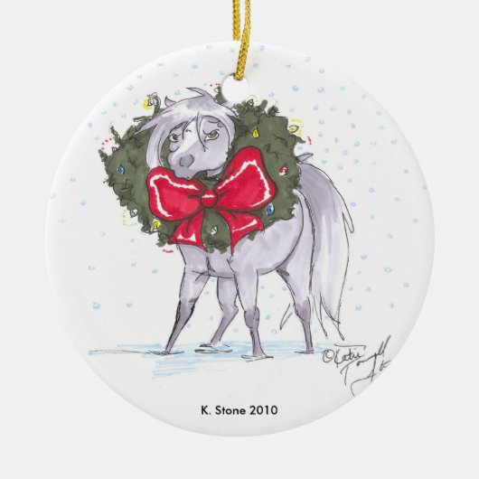 5月あなたのminisはすべて明るいです セラミックオーナメント (正面)