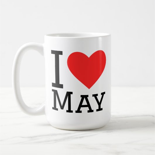 5月が好き コーヒーマグカップ (左)