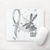 5月に我々は灰色の脳がん衣服を認識度 マウスパッド (マウス)