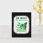 5月に私たちは衣服グリーンメンタルヘルス認識度月 カード (黄色い花)