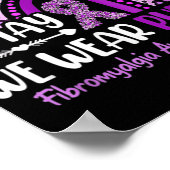 5月に私たち衣服パープルレインボー線維筋痛アワレネ ポスター (角)