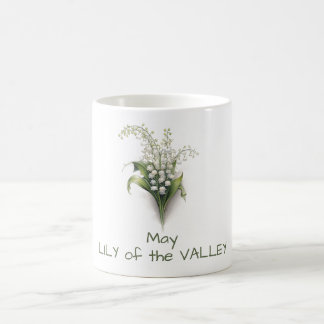 5月の一次誕生の花のユリ渓谷のマグカップ コーヒーマグカップ