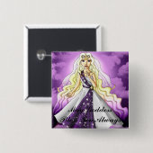 5月の女神はボタン賛美します 缶バッジ (正面&裏面)