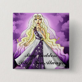 5月の女神はボタン賛美します 缶バッジ