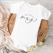 5月の妊娠の発表であなたに会う ベビーボディスーツ