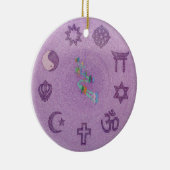 5月の平和は地球の曼荼羅で勝ちます セラミックオーナメント (右)