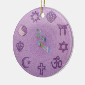 5月の平和は地球の曼荼羅で勝ちます セラミックオーナメント (左)