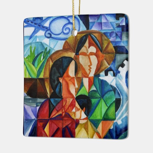 5月の平和は地球インターナショナルの芸術家で勝ちます セラミックオーナメント (左)