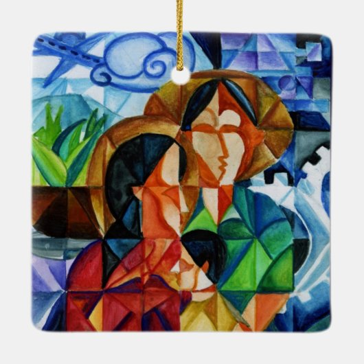 5月の平和は地球インターナショナルの芸術家で勝ちます セラミックオーナメント (裏面)