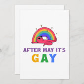 5月の後にゲイおもしろいLGBTプライド月 シーズンカード (正面/裏面)