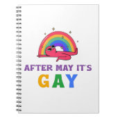 5月の後にゲイおもしろいLGBTプライド月 ノートブック (正面)
