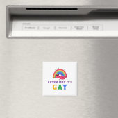 5月の後にゲイおもしろいLGBTプライド月 マグネット (インサイチュ (食洗機))