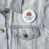 5月の後にゲイおもしろいLGBTプライド月 缶バッジ (インサイチュ)
