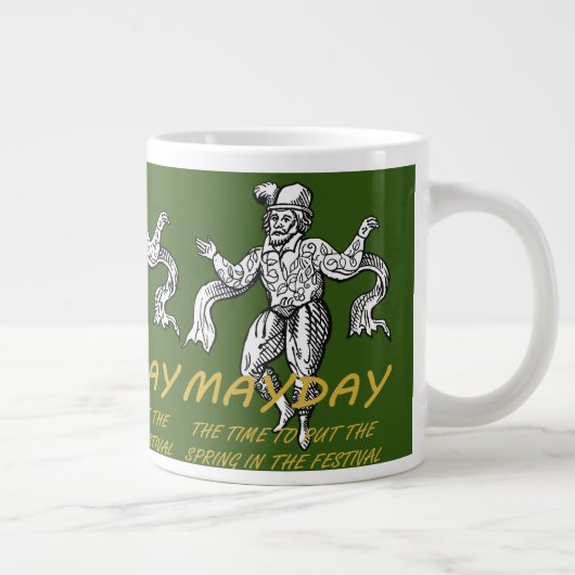 5月の日にフェスティバルに春を入れる時間 ジャンボコーヒーマグカップ (右)