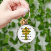 5月の最高の過去の日 – アイリッシュ引用文 キーホルダー (手)