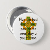 5月の最高の過去の日 – アイリッシュ引用文 缶バッジ (正面&裏面)