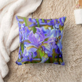 5月の美しい紫の虹彩 クッション (ブランケット)