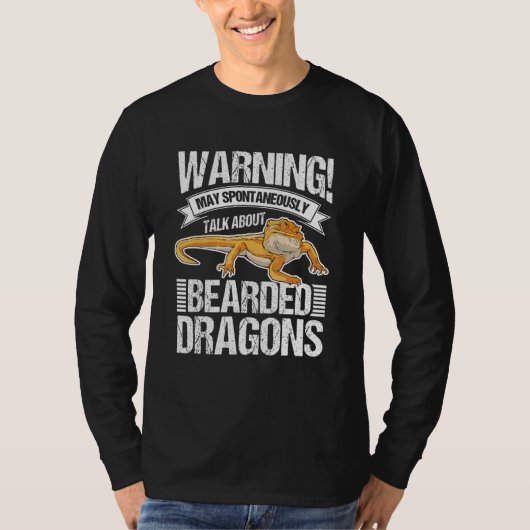 5月の自発的にヒゲのドラゴンについて話す3 Tシャツ (正面)