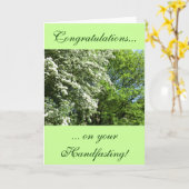 5月の花とオークの手作りカード カード (黄色い花)