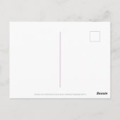 5月の花のユリの谷ホーソーンファンシー ポストカード (裏面)