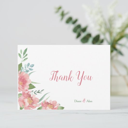 5月の花の感謝カード 招待状 (スタンド正面)