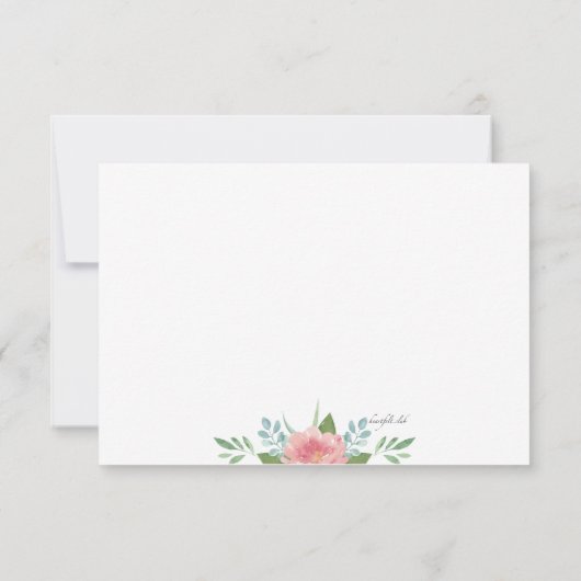 5月の花の感謝カード 招待状 (裏面)