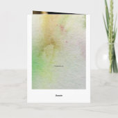 5月の花の母の日のカード シーズンカード (裏面)