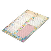 5月の花 7日間食事プランナー ノートパッド (アングル)