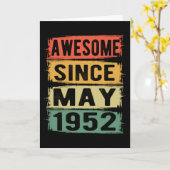 5月の誕生日 1952年生まれ カード (黄色い花)