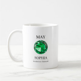 5月の誕生石の誕生日ギフト エメラルド コーヒーマグカップ