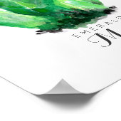 5月の誕生石 – エメラルドウォーターの色 |ポスター ポスター (角)