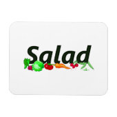 5月はナショナルサラダの月と野菜 マグネット (横)