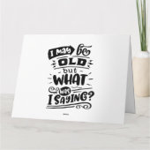 5月は古いが、私は何だったことわざおもしろい誕生日No カード (裏面)