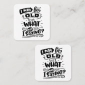 5月は古いが、私は何だったことわざおもしろい誕生日No スクエア名刺 (正面/裏面)