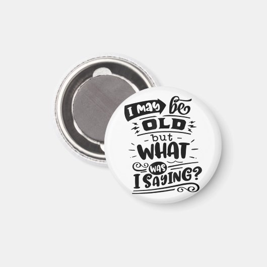 5月は古いが、私は何だったことわざおもしろい誕生日No マグネット (正面/裏面)