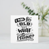 5月は古いが、私は何だったことわざおもしろい誕生日No 招待状 (スタンド正面)