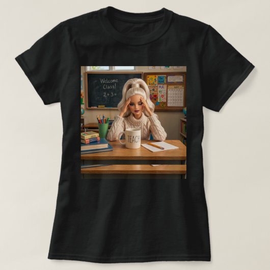 5月まで頑張ったおもしろ先生ガールズのミーム 最終日の Tシャツ (デザイン正面)