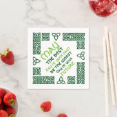 5月アイリ最高のッシュ賛美の1の緑 スタンダードカクテルナプキン (インサイチュ)