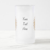 5月アルゼンチンの旗の金日曜日はガラスを飲みます フロストグラスビールジョッキ (中央)