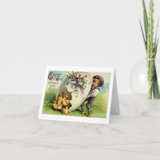 5月イースター喜びあなたのヴィンテージイースター シーズンカード (正面)